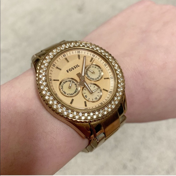 Fossil Stella rose gold watch ES3003 - Picture 4 of 5